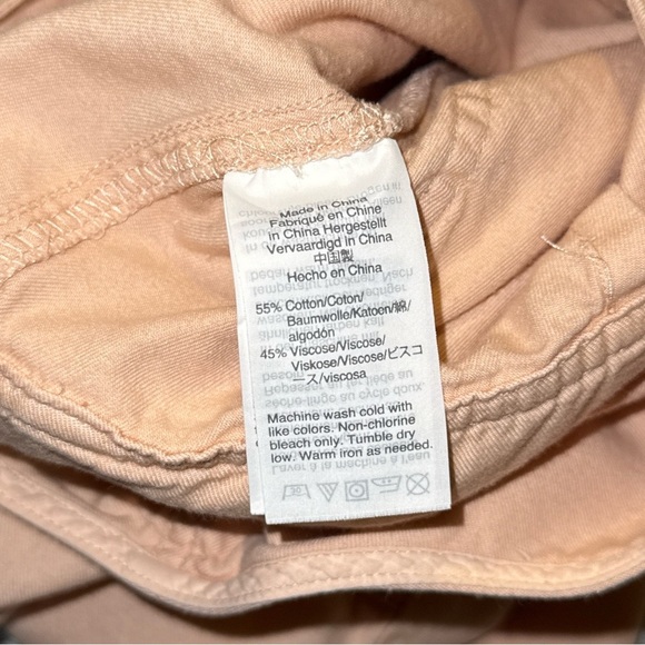 Madewell Size 14 Top-Stitched Coverall Utility Straight Leg Jumpsuit Blush Pink - Picture 5 of 8